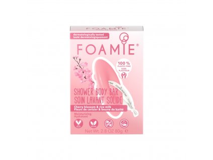 Foamie Shower Body Bar Cherry Kiss With Cherry Blossom and Rice Milk