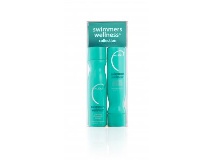 Malibu Swimmers Wellness® Collection Set, šampon 266 ml, kondicioner 266 ml, 4 x wellness sáček