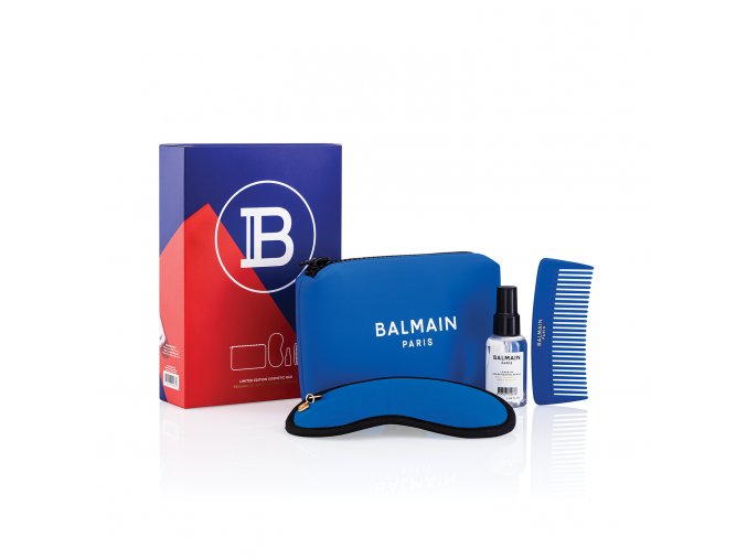 BalmainHair CosmeticBag LimitedEdition SpringSummer21 Blue withBox LR
