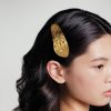 BalmainHair Accessories LimitedEdition Printemps Leaf Barette Pour Cheveux LE HJ PT BAR SS25 Model 02 SOCIAL