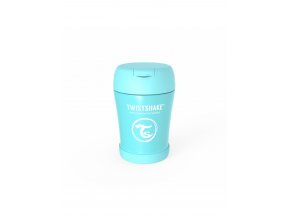 twistshake nerezova termoska na jidlo 6m modra