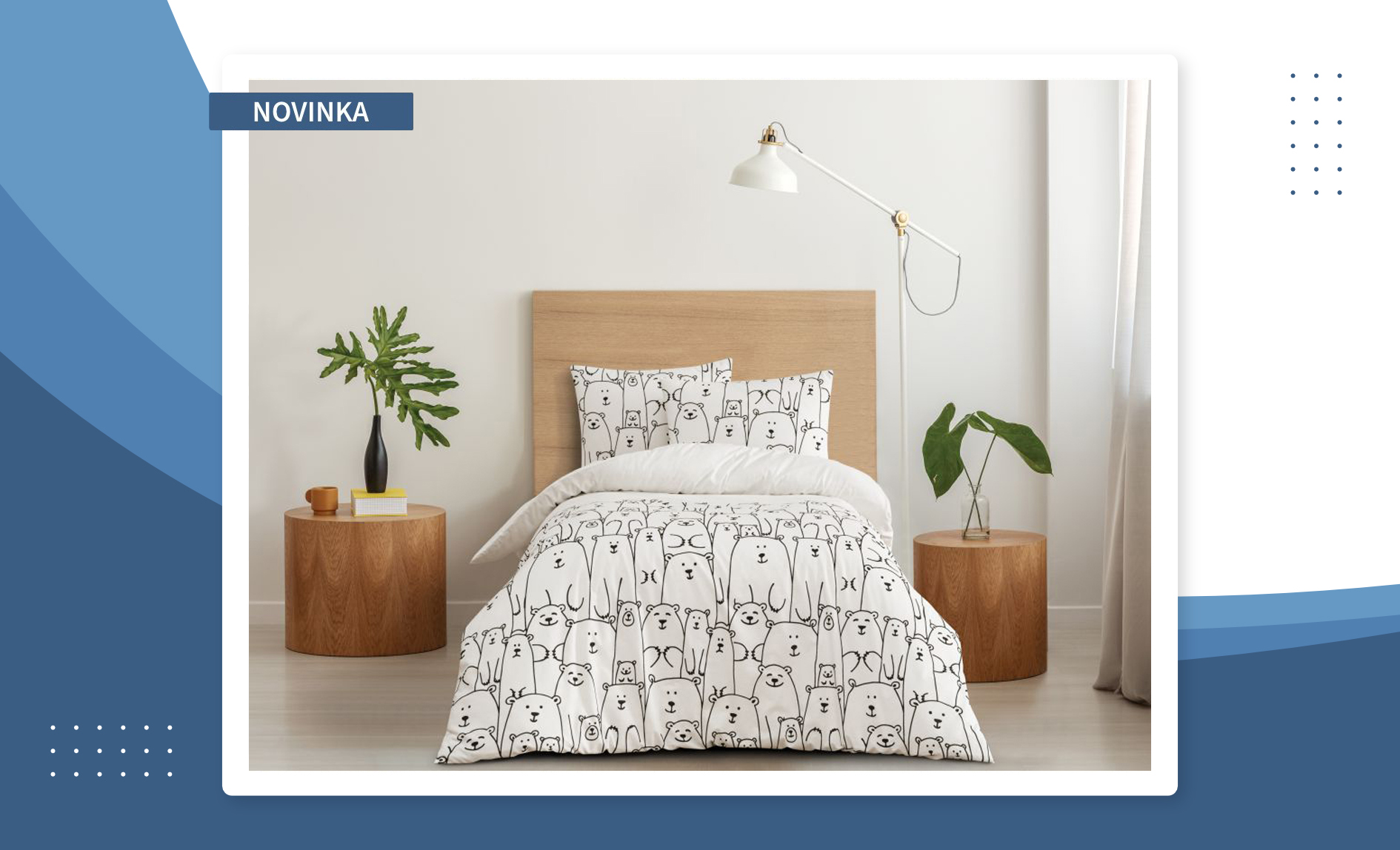 Dětské bavlněné povlečení - Medvídci