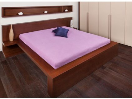 Froté prostěradlo 160x200 - světle fialová