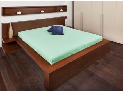 Froté prostěradlo 160x200 - světle zelená