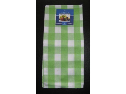 Kuchyňská utěrka zelená - kostka - 1 ks