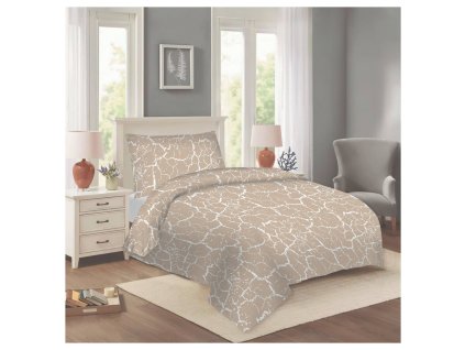 Bavlněné povlečení 140x200 - Artuš béžový