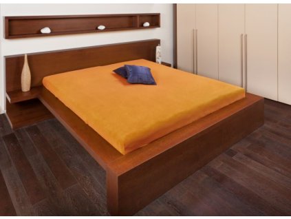 Froté prostěradlo 180x200 - pomerančová