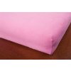 Froté prostěradlo 140x200 - světle růžová - detail