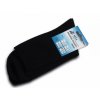 Bavlněné ponožky - černá hladká