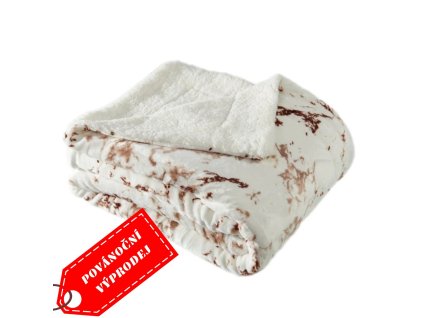 Deka beránek 150x200 cm - Mramor hnědý
