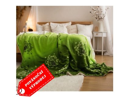 Deka beránek 150x200 cm - Pampeliška zelená