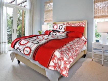 bavlnene povleceni marta cervena c0