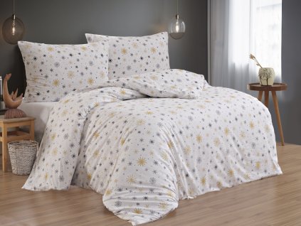 Bavlněné povlečení Zima šedá