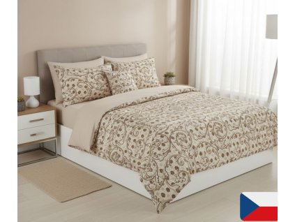 Bavlněné povlečení Lusia béžová