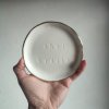 Ahoj krásko v bílé zlacený mini talířek z porcelánu