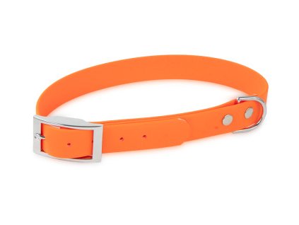 firedog biothane collar basic 25mm orange 44389