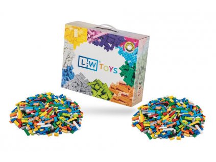 Stavebnice pro děti - Základní set 2000 ks  kompatibilní s Lego, Sluban, Cogo aj.