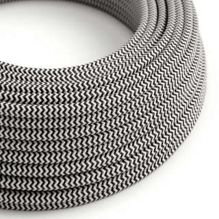 rz04 opleteny zigzag kabel se and black white vzorem
