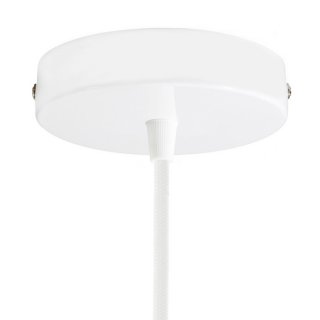 krytka na lustr 120mm stropni kovova lesklá bílá