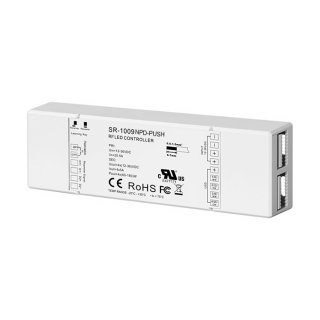 RF a PUSH-DIM stmívač CCT, RGB a RGBW pásků SR-1009NPD-PUSH | 4x5A