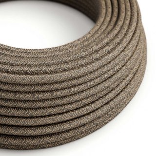 melange kabel retro textilnim rn04 brown s opletem