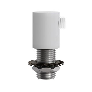 kovova pro 5-8mm kabelova vodice cylindrical pruchodka m10 bílá