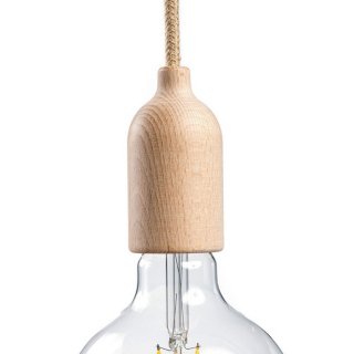 style wood objimka drevena e27 přírodní dřevo