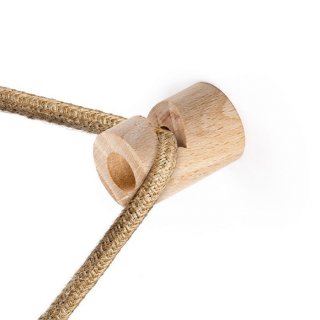 na 8mm dreveny 2x0 hacek kabel wooky do přírodní dřevo