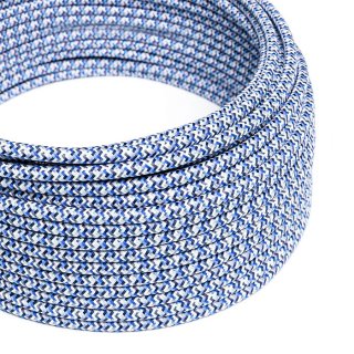 turquoise pixel palette textilni kabel vzorovany rx03