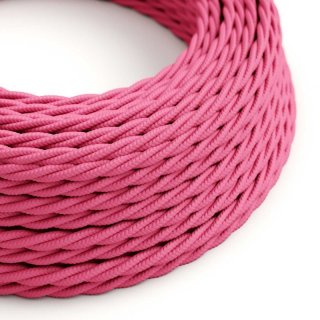 fuchsia ruzovy leskly kabel pink krouceny tm08 -