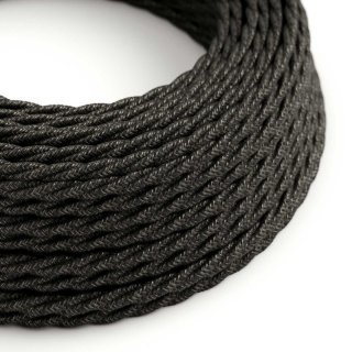grey textilnim tn03 opletem anthracite retro kabel s krouceny