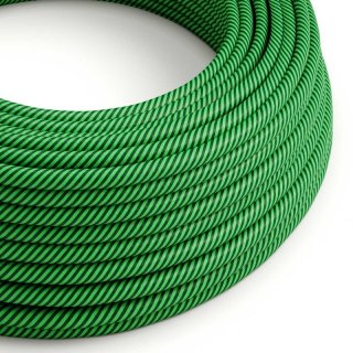 - vertigo textilie erm48 kiwi tmave hd opleteny pruhovany kabel zelena