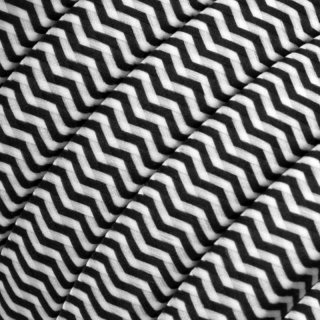 kabel vzorem zigzag and retez pro white se black cz04 opleteny svetelny