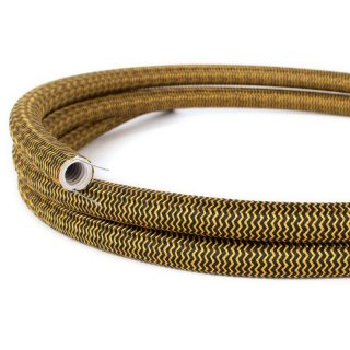 tube and se black zigzag trubka gold rz24 elektroinstalacni vzorem