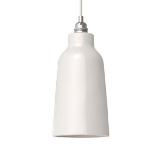 materia lustr xs bottiglia keramicke 15cm na stinitko lesklá bílá
