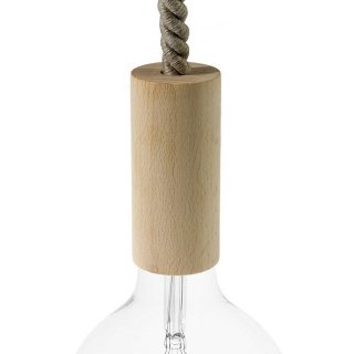 objimka drevena e27 longer wood lanovy kabel pro xl přírodní dřevo
