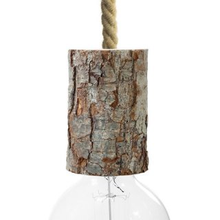 lanovy kabel kurou s e27 bark cilindro xl pro drevena objimka