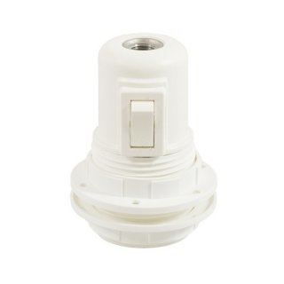 switch s objimka plastova e27 vypinacem lampshade bílá