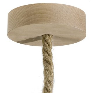 kabel drevena xl 120mm 16mm pro na lustr stropni krytka přírodní dřevo