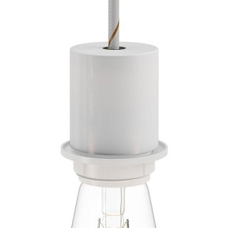e27 pro kovova se semi-flush metal zavitem stinidlo objimka matná bílá