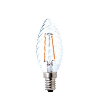 cri90 candle 4w - zarovka svicka c35 filamentova twist e14