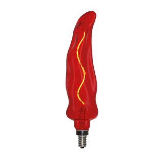 zarovka - cervena 3w cri80 e14 pepper stmivatelna