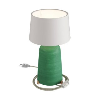 stinidlem athena prirodni juta lampa zarovka stolni se efekt bottiglia se barva zarovkou keramicka corten