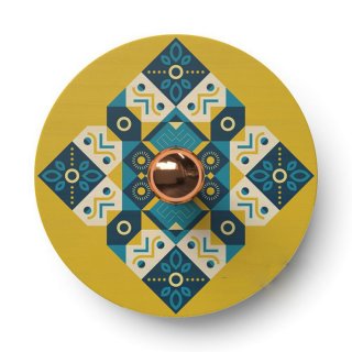 umelcu e27 s drevena dekorativni ruznych stinidlem od ilustrovanym ethnic oboustranne ufo lampa fermaluce ODD