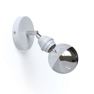 metal lampicka s kloubem lampshade nastenna e27 fermaluce bílá