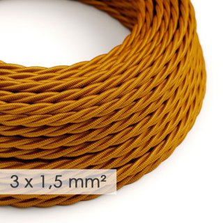 spiralovy 3x1 zlatavy kabel