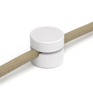 kabel 9mm 2x1 prichytka a plastova clampy na do 3x1 bílá