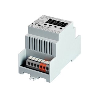 DMX LED ovladač Lux Miners 4-kanálový na DIN lištu 4x5A (SR-2108FB-DIN)