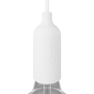 objimka s silicone color silikonova vypinacem e27 bílá