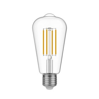 e27 edison led - clear st64 7w stmivatelna zarovka cri80